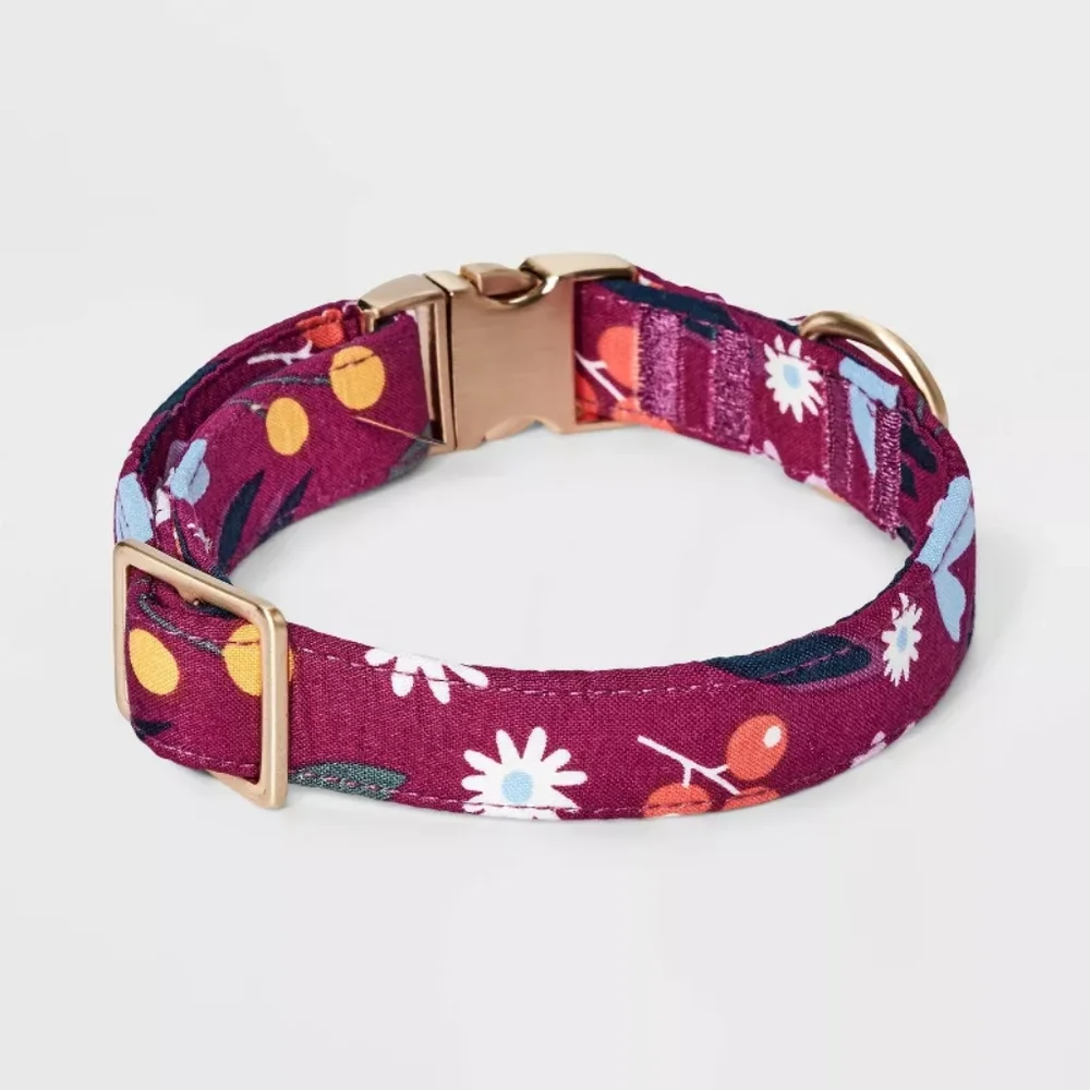 BOOTS AND BARKLEY Floral Fashion Dog Collar NIP